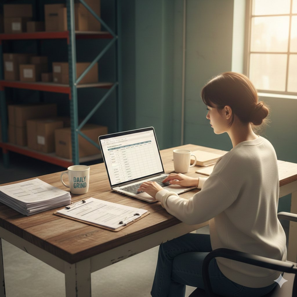 Dispatcher uploading delivery list